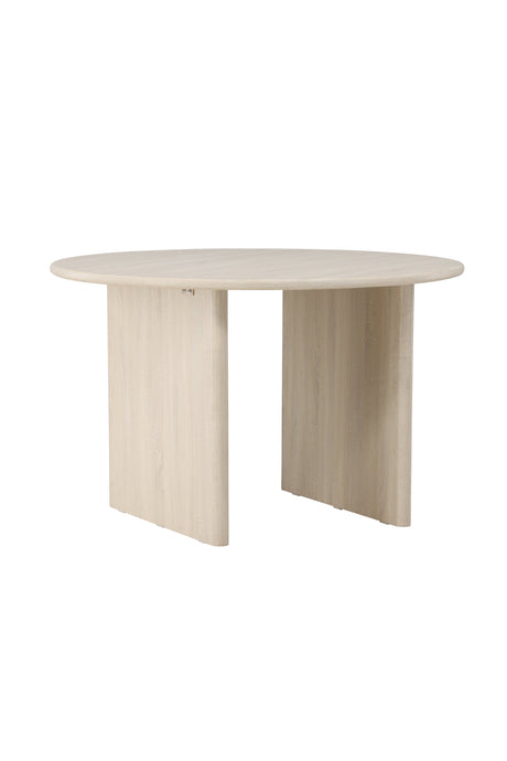 Björholmen runder Esstisch - white - wash/MDF - Runde Esstische - ALVAHOME