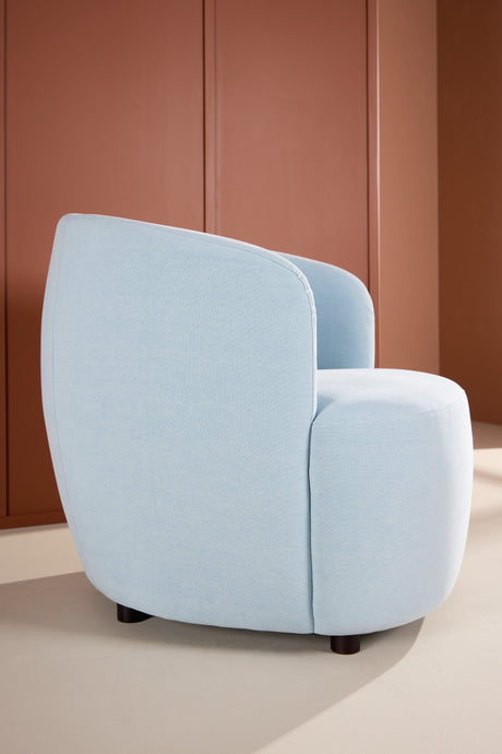 Bobbo Sessel - blau/Polyester - Leinen - Sessel - ALVAHOME