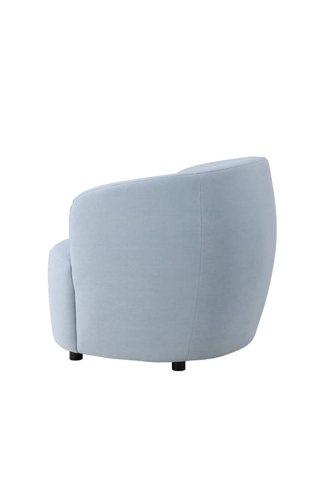 Bobbo Sessel - blau/Polyester - Leinen - Sessel - ALVAHOME