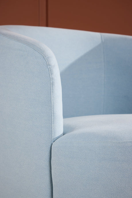 Bobbo Sessel - blau/Polyester - Leinen - Sessel - ALVAHOME
