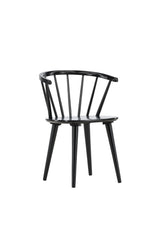 Bobby Esszimmerstuhl - schwarz/Gummiholz - Essstühle - ALVAHOME