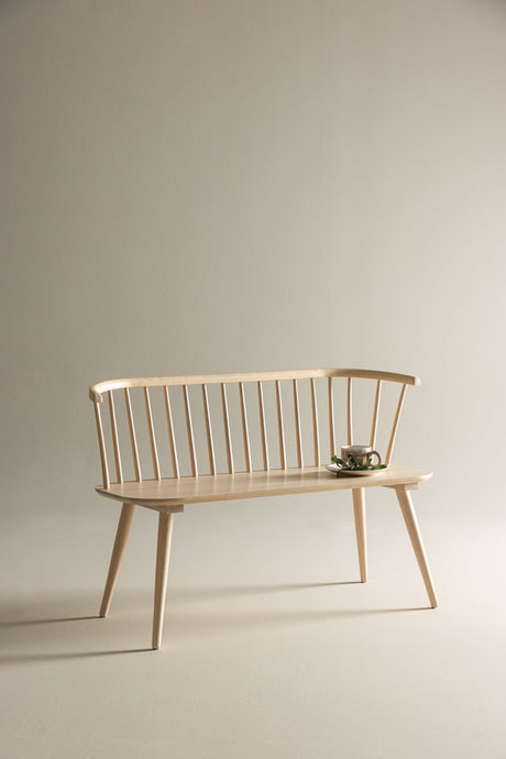 Bobby Sitzbank - white - wash/Gummiholz - Sitzbänke - ALVAHOME