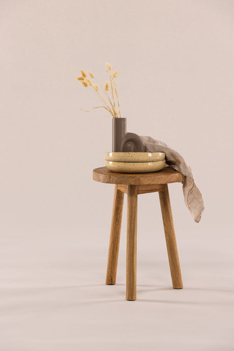 Bohus Hocker - natur/Teak - Hocker - ALVAHOME