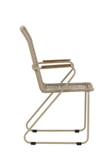 Bois Outdoor - Essstuhl - beige/Stahl - Outdoor - Essstühle - ALVAHOME