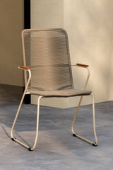 Bois Outdoor - Essstuhl - beige/Stahl - Outdoor - Essstühle - ALVAHOME