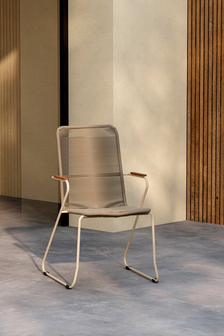 Bois Outdoor - Essstuhl - beige/Stahl - Outdoor - Essstühle - ALVAHOME