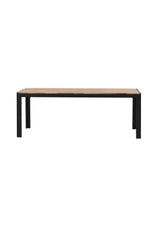 Bois Outdoor - Esstisch rechteckig - natur/Aluminum - Outdoor - Esstische (rechteckig) - ALVAHOME