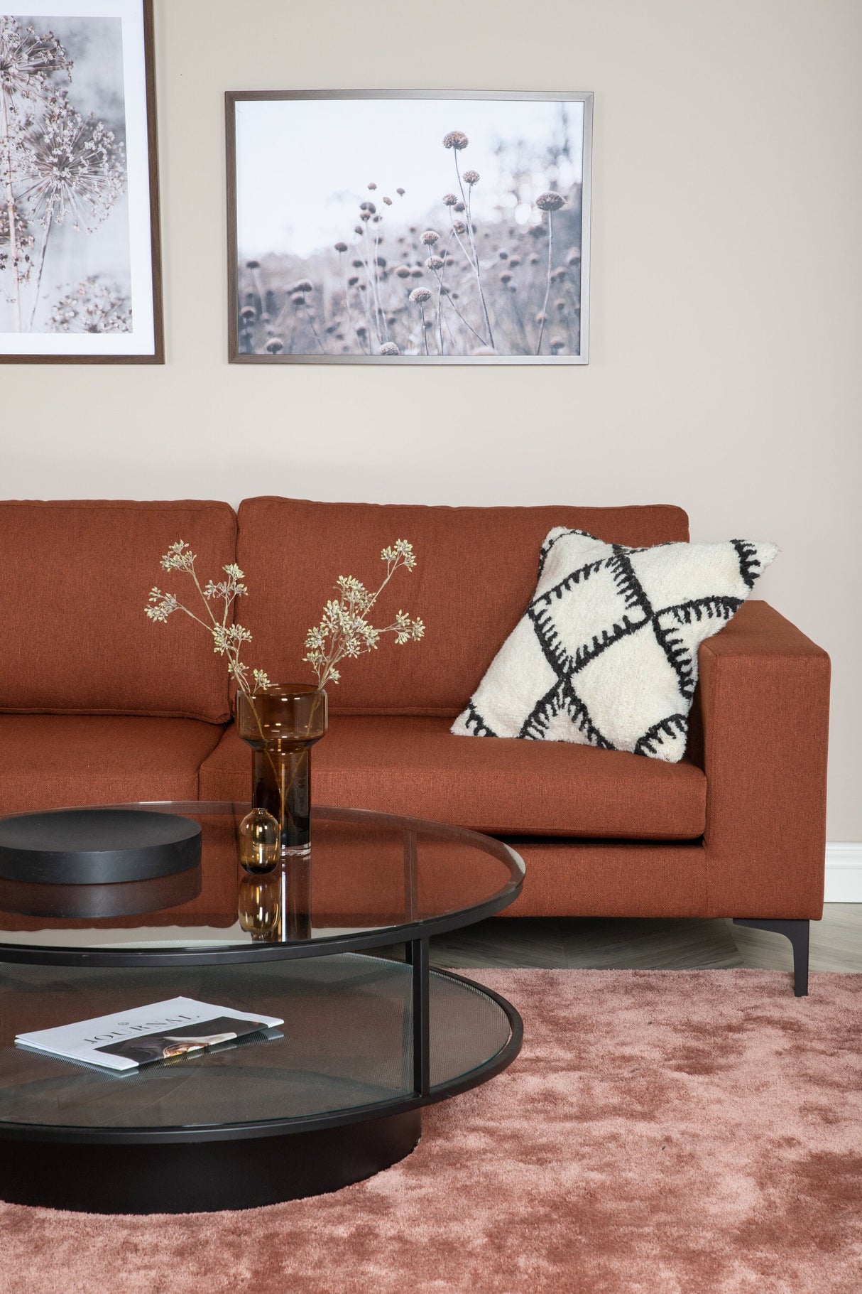 Bolero 3 - Sitzer Sofa - rot/Polyester - 3 - Sitzer Sofas - ALVAHOME