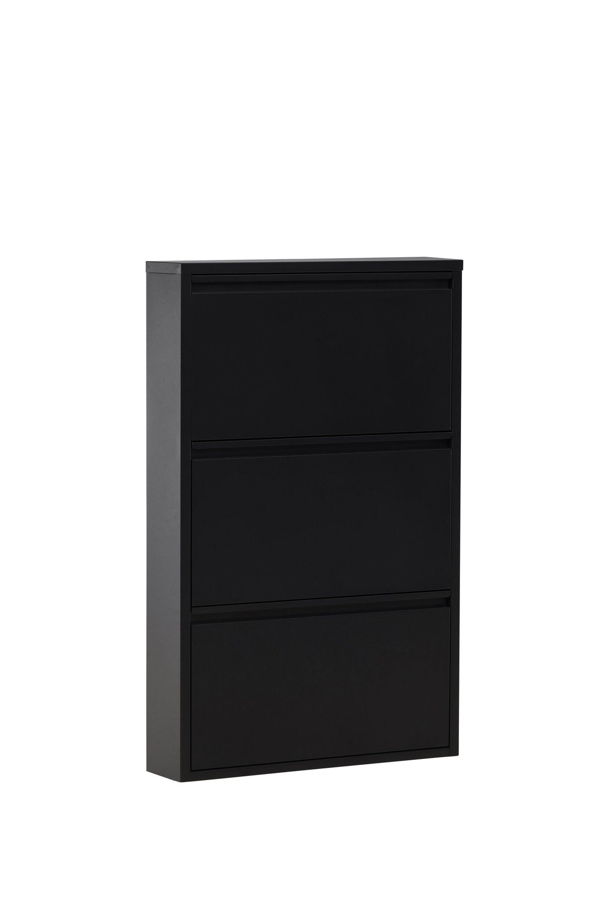 Bonito Schuhschrank - schwarz/Stahl - Schuhschränke - ALVAHOME
