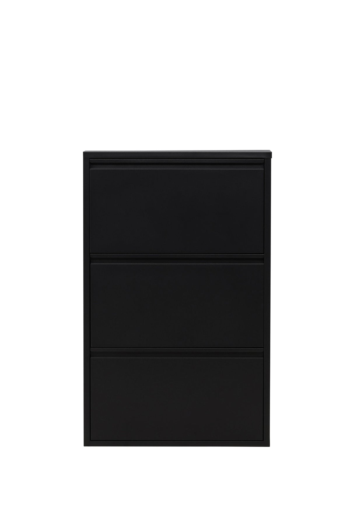 Bonito Schuhschrank - schwarz/Stahl - Schuhschränke - ALVAHOME