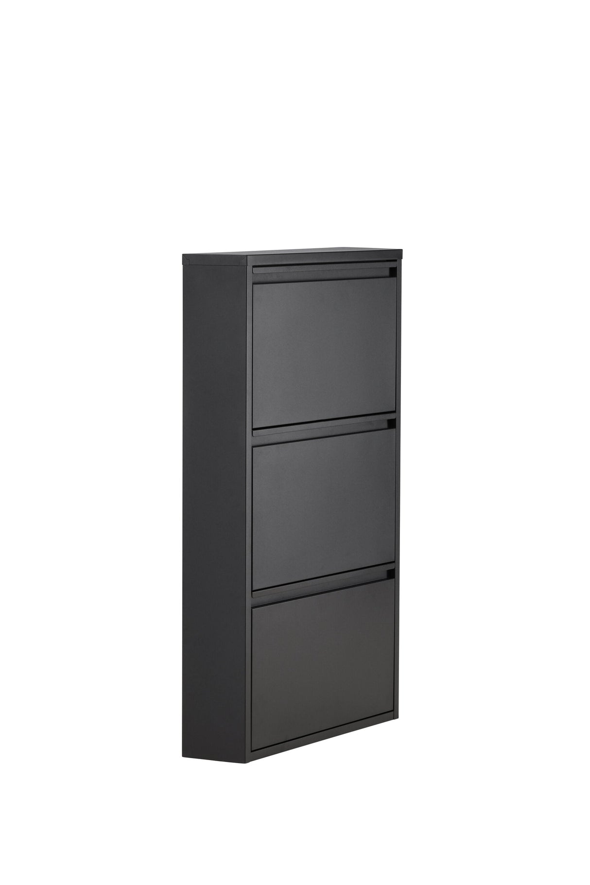 Bonito Schuhschrank - schwarz/Stahl - Schuhschränke - ALVAHOME