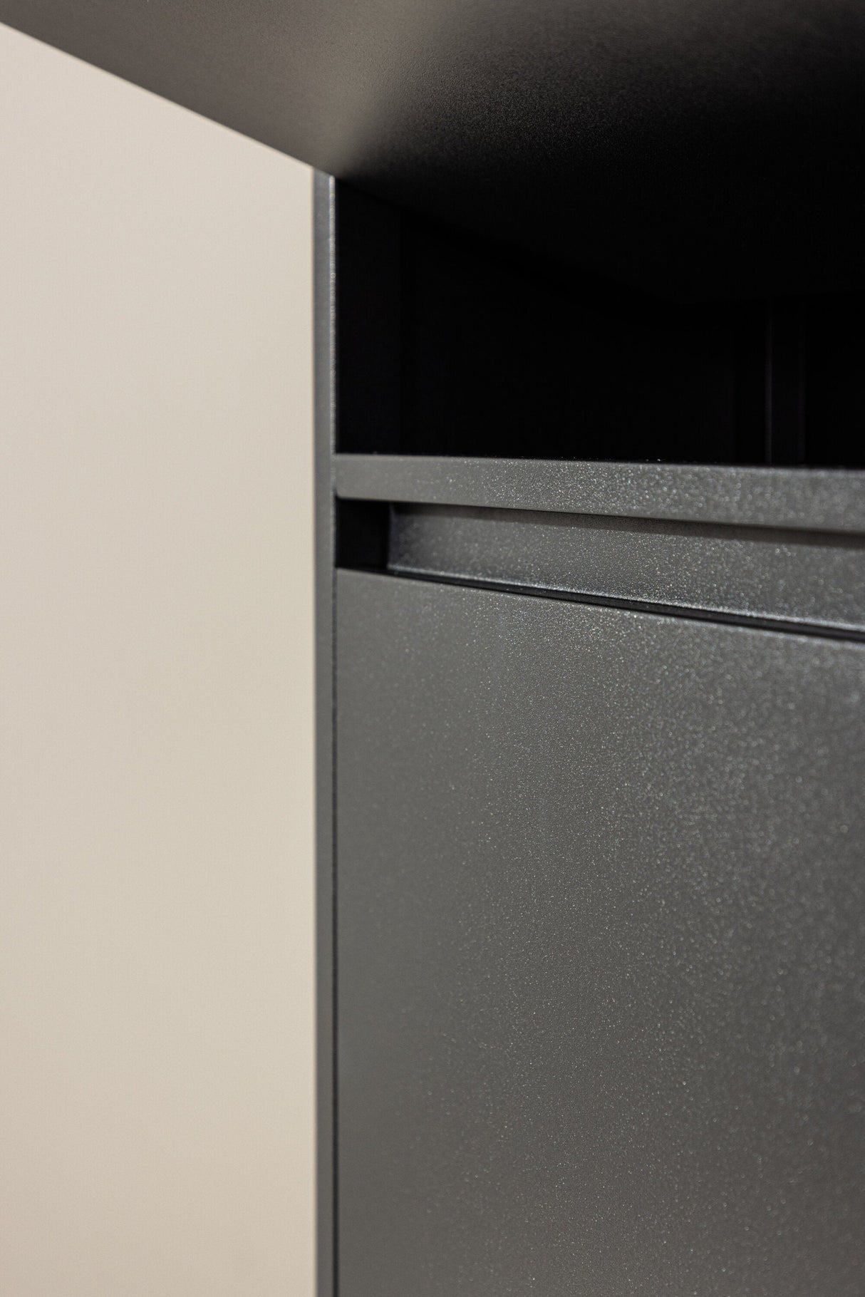 Bonito Schuhschrank - schwarz/Stahl - Schuhschränke - ALVAHOME