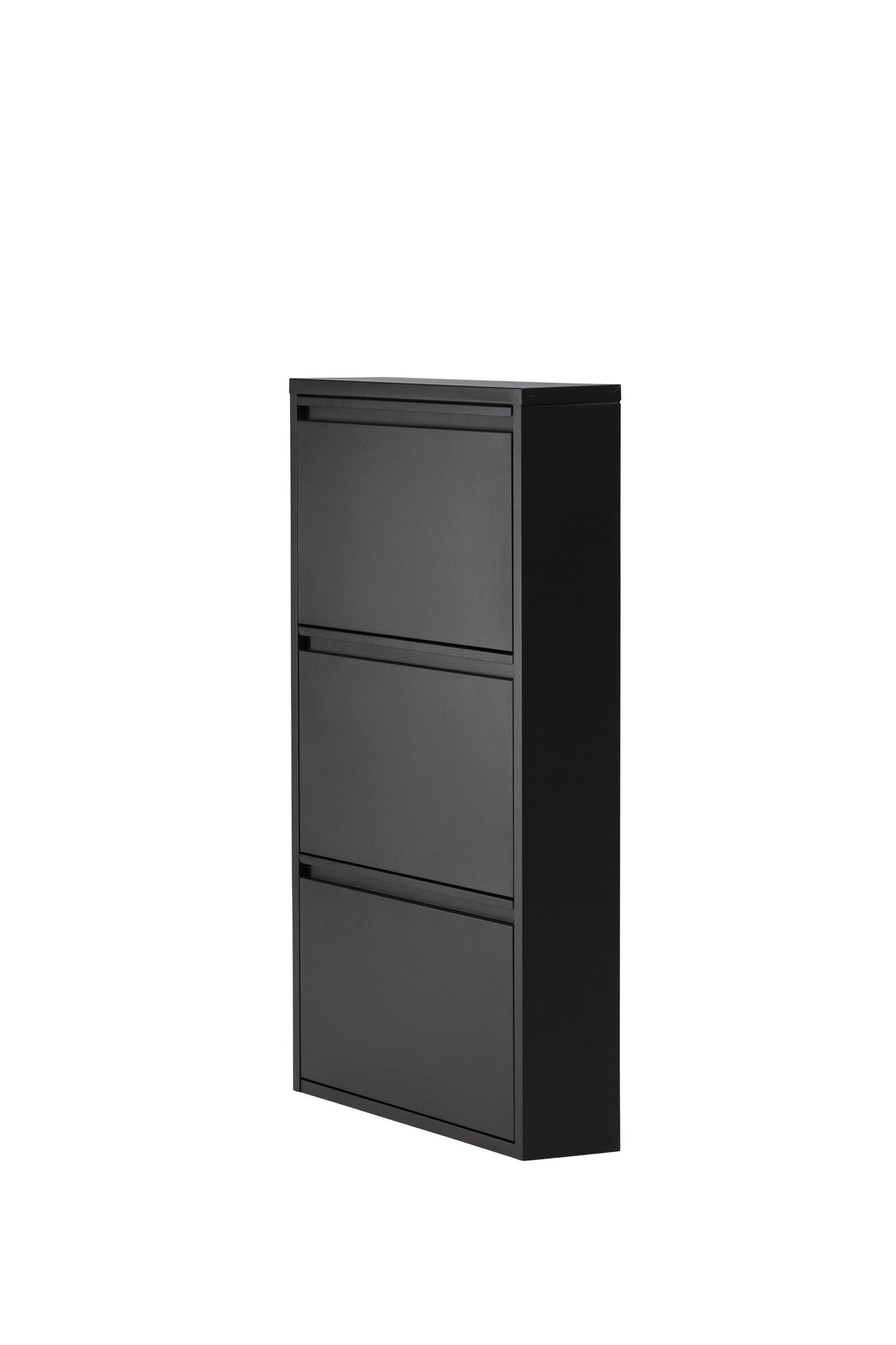 Bonito Schuhschrank - schwarz/Stahl - Schuhschränke - ALVAHOME