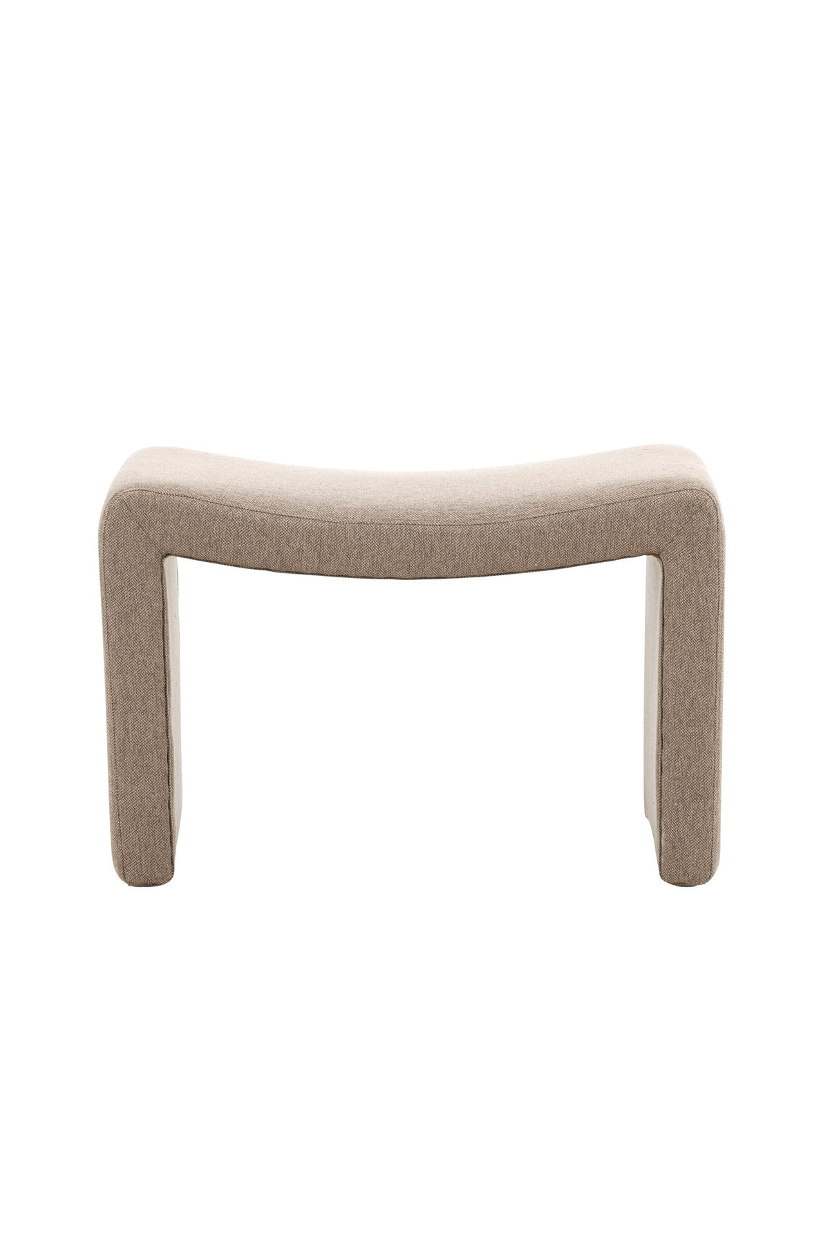 Bonn Ottoman - braun/Polyester - Leinen - Ottomane / Poufs - ALVAHOME