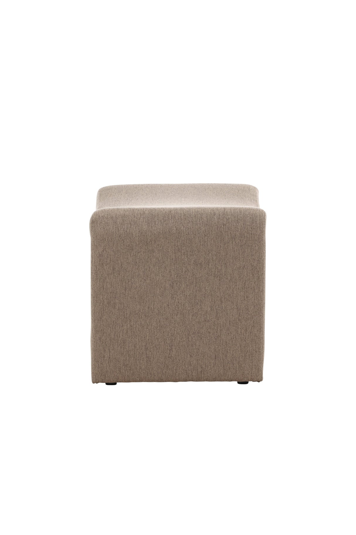 Bonn Ottoman - braun/Polyester - Leinen - Ottomane / Poufs - ALVAHOME