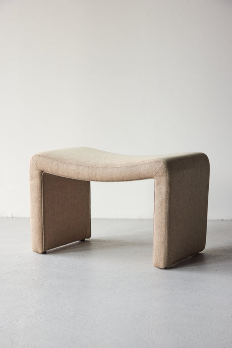 Bonn Ottoman - braun/Polyester - Leinen - Ottomane / Poufs - ALVAHOME