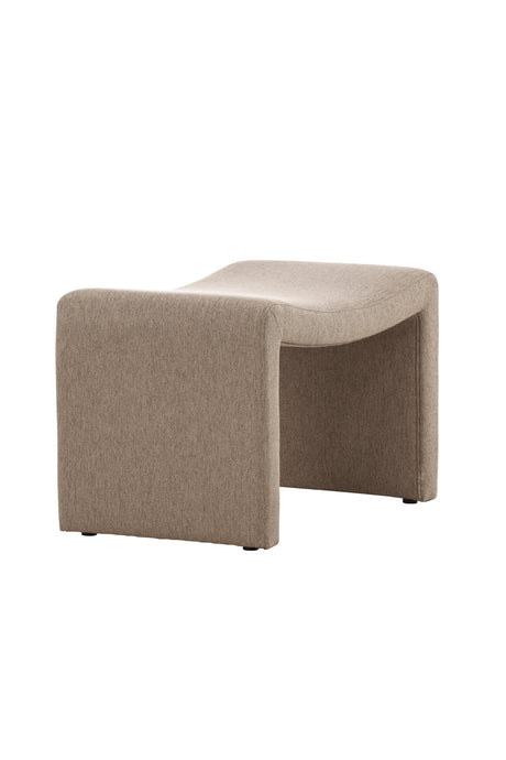 Bonn Ottoman - braun/Polyester - Leinen - Ottomane / Poufs - ALVAHOME