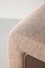 Bonn Ottoman - braun/Polyester - Leinen - Ottomane / Poufs - ALVAHOME