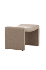 Bonn Ottoman - braun/Polyester - Leinen - Ottomane / Poufs - ALVAHOME