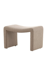 Bonn Ottoman - braun/Polyester - Leinen - Ottomane / Poufs - ALVAHOME