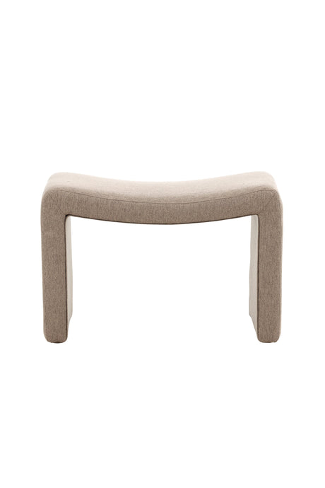 Bonn Ottoman - braun/Polyester - Leinen - Ottomane / Poufs - ALVAHOME
