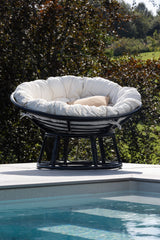 Bonnie Outdoor Lounge - Stuhl - schwarz/Rattan - Accent Chair - ALVAHOME