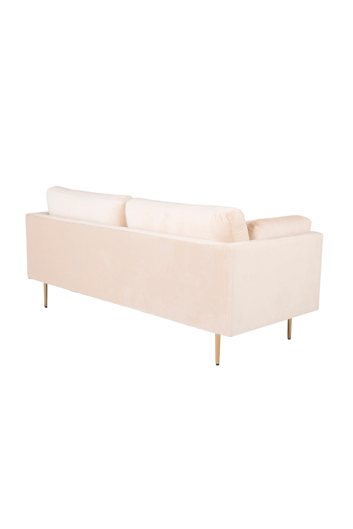 Boom 3 - Sitzer Sofa - beige/Polyester - Samt - 3 - Sitzer Sofas - ALVAHOME