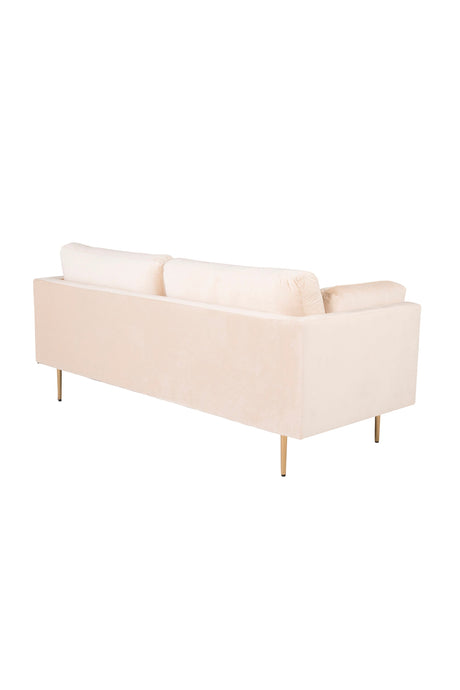 Boom 3 - Sitzer Sofa - beige/Polyester - Samt - 3 - Sitzer Sofas - ALVAHOME