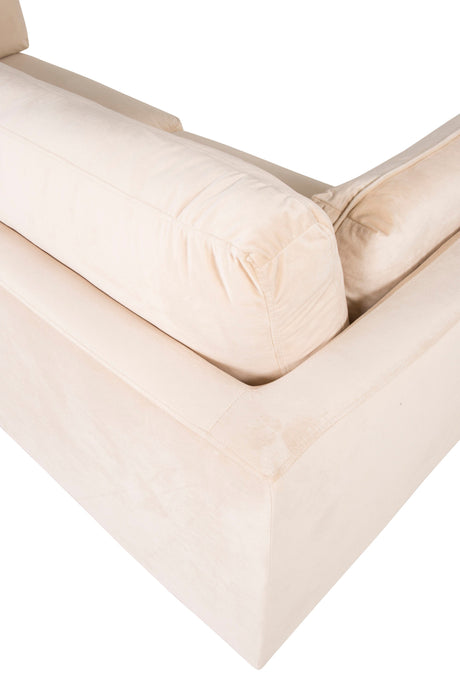 Boom 3 - Sitzer Sofa - beige/Polyester - Samt - 3 - Sitzer Sofas - ALVAHOME