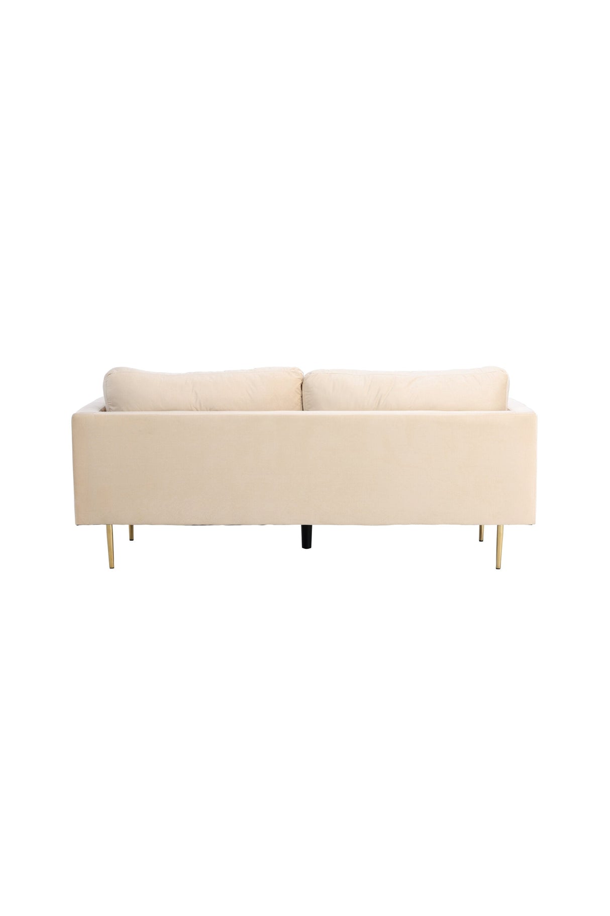 Boom 3 - Sitzer Sofa - beige/Polyester - Samt - 3 - Sitzer Sofas - ALVAHOME