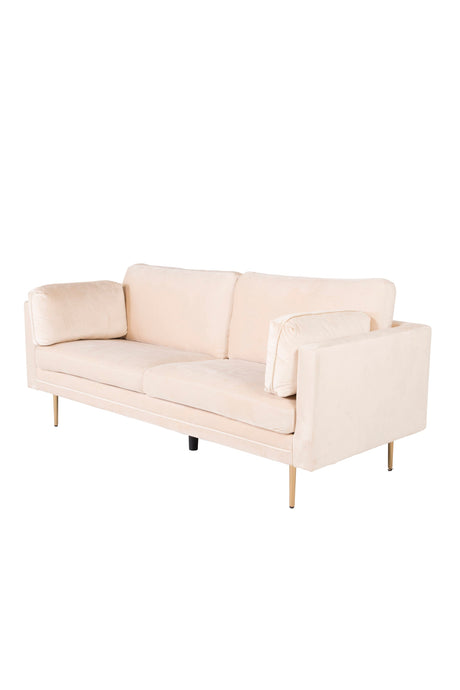 Boom 3 - Sitzer Sofa - beige/Polyester - Samt - 3 - Sitzer Sofas - ALVAHOME