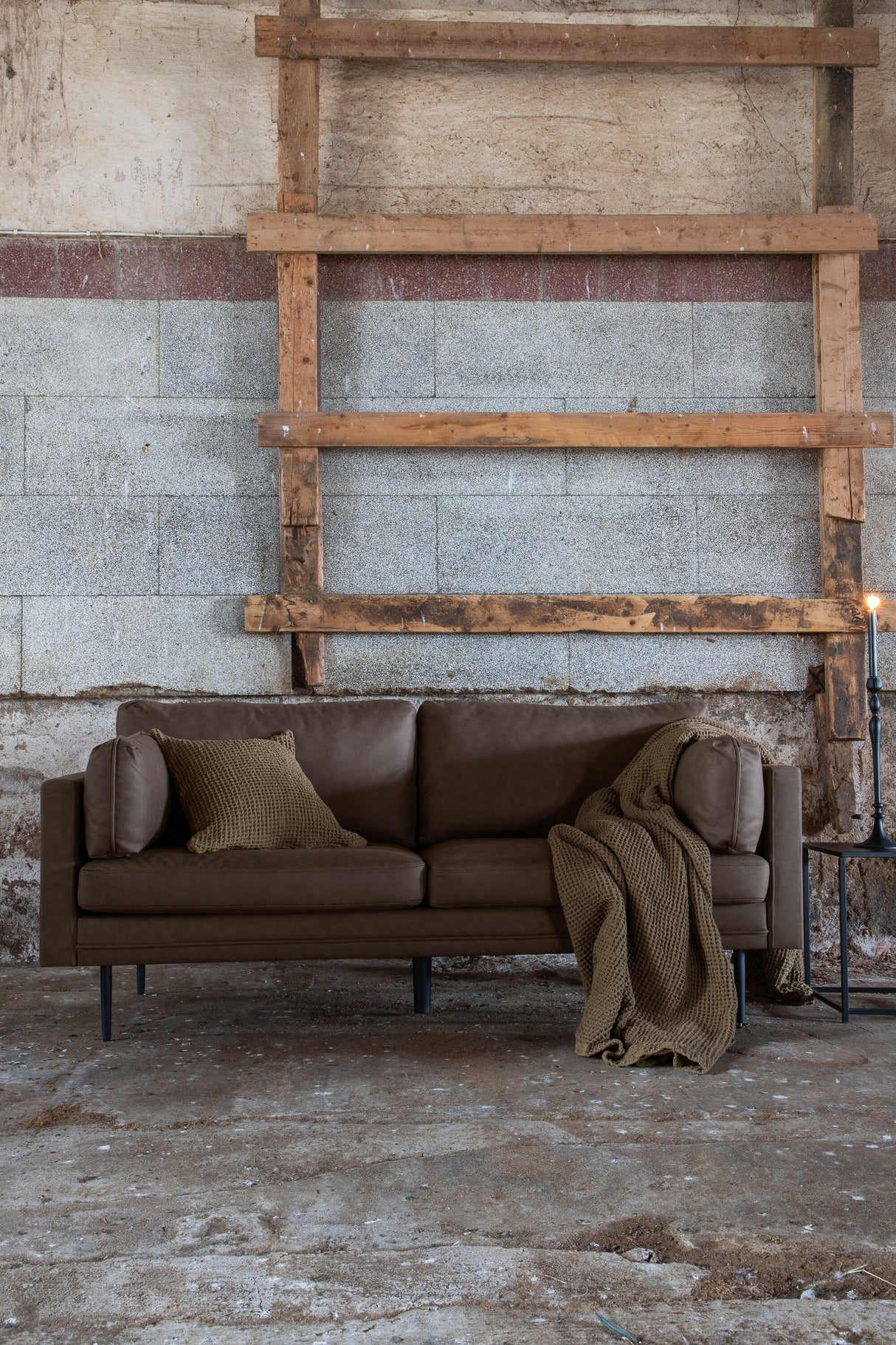Boom 3 - Sitzer Sofa - braun/Mikrofaser - 3 - Sitzer Sofas - ALVAHOME