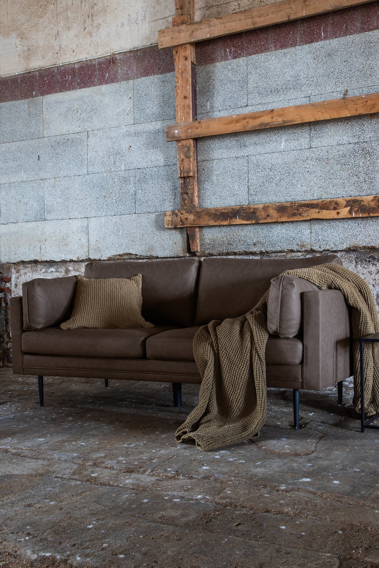 Boom 3 - Sitzer Sofa - braun/Mikrofaser - 3 - Sitzer Sofas - ALVAHOME
