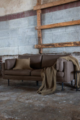 Boom 3 - Sitzer Sofa - braun/Mikrofaser - 3 - Sitzer Sofas - ALVAHOME