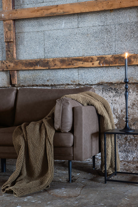 Boom 3 - Sitzer Sofa - braun/Mikrofaser - 3 - Sitzer Sofas - ALVAHOME