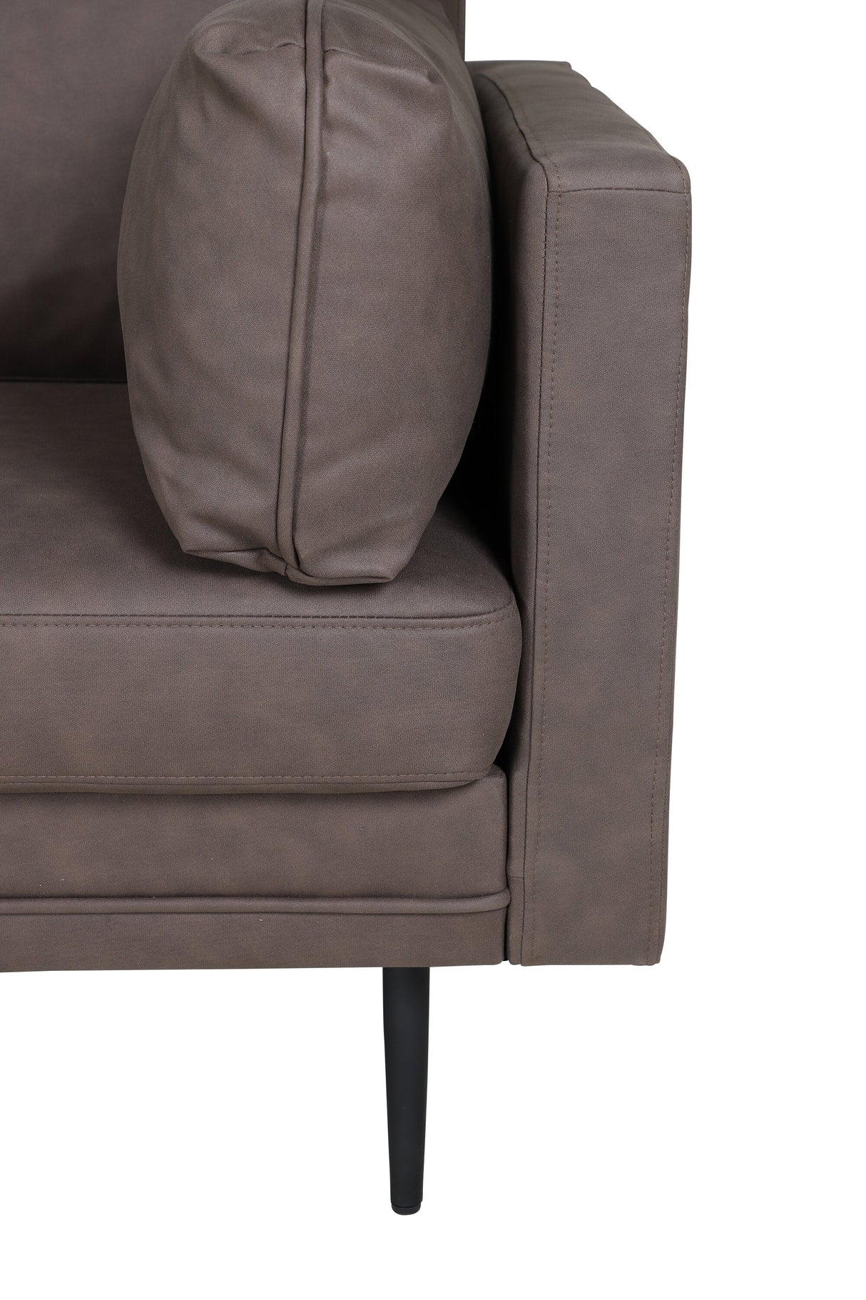 Boom 3 - Sitzer Sofa - braun/Mikrofaser - 3 - Sitzer Sofas - ALVAHOME