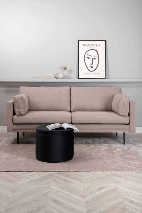 Boom 3 - Sitzer Sofa - braun/Polyester - 3 - Sitzer Sofas - ALVAHOME