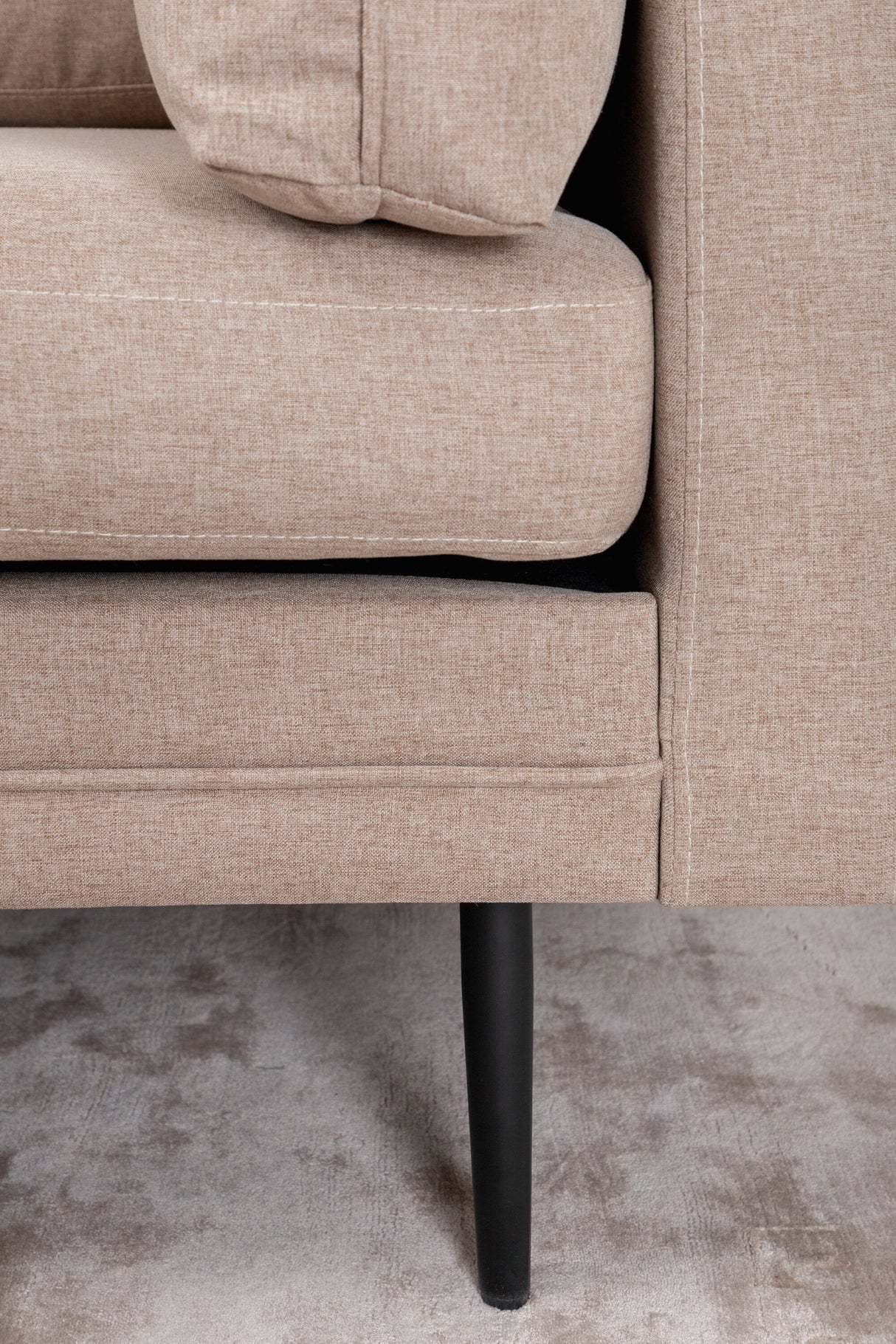 Boom 3 - Sitzer Sofa - braun/Polyester - 3 - Sitzer Sofas - ALVAHOME