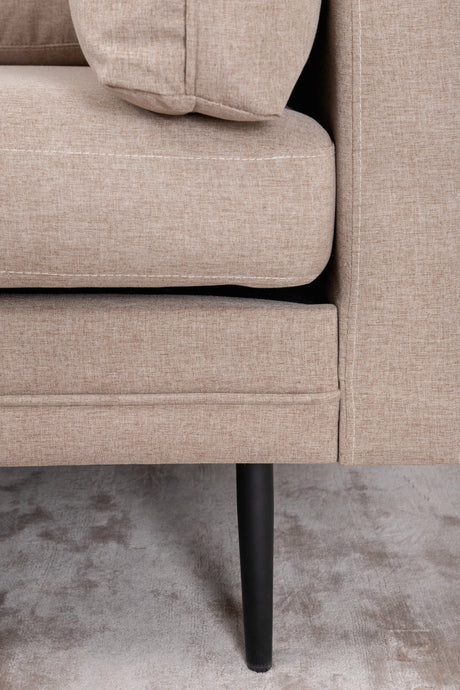 Boom 3 - Sitzer Sofa - braun/Polyester - 3 - Sitzer Sofas - ALVAHOME