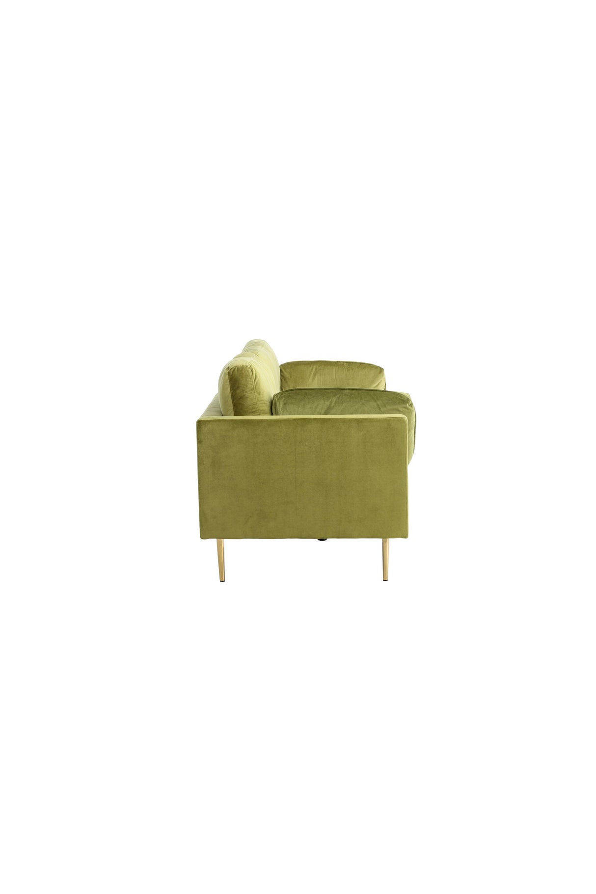 Boom 3 - Sitzer Sofa - grün/Polyester - Samt - 3 - Sitzer Sofas - ALVAHOME