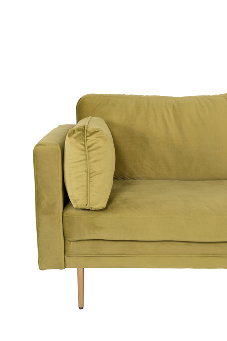 Boom 3 - Sitzer Sofa - grün/Polyester - Samt - 3 - Sitzer Sofas - ALVAHOME