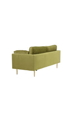 Boom 3 - Sitzer Sofa - grün/Polyester - Samt - 3 - Sitzer Sofas - ALVAHOME