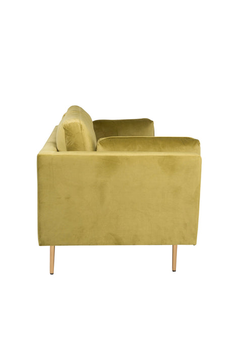 Boom 3 - Sitzer Sofa - grün/Polyester - Samt - 3 - Sitzer Sofas - ALVAHOME