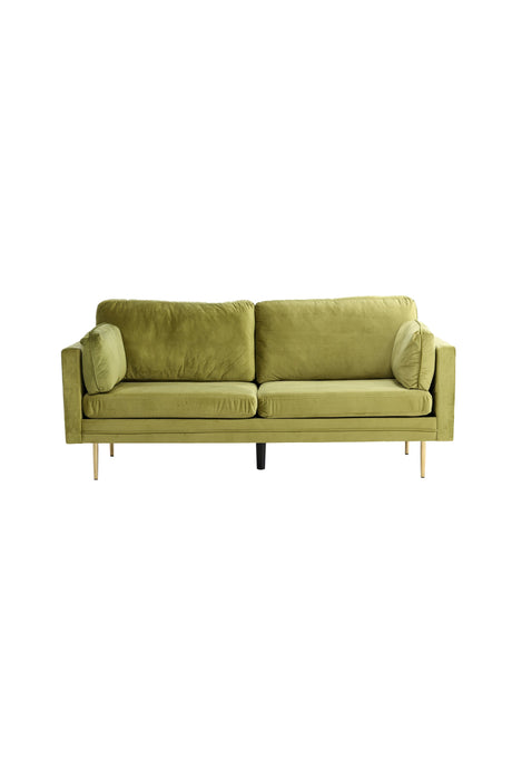 Boom 3 - Sitzer Sofa - grün/Polyester - Samt - 3 - Sitzer Sofas - ALVAHOME