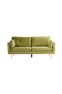 Boom 3 - Sitzer Sofa - grün/Polyester - Samt - 3 - Sitzer Sofas - ALVAHOME