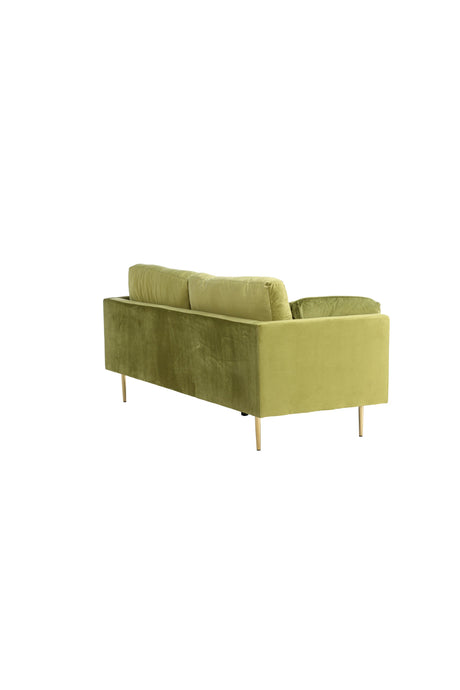 Boom 3 - Sitzer Sofa - grün/Polyester - Samt - 3 - Sitzer Sofas - ALVAHOME