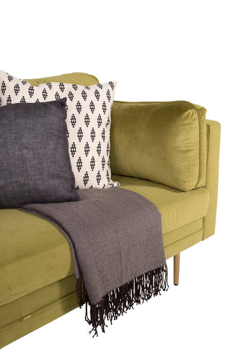 Boom 3 - Sitzer Sofa - grün/Polyester - Samt - 3 - Sitzer Sofas - ALVAHOME