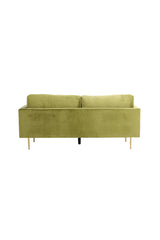 Boom 3 - Sitzer Sofa - grün/Polyester - Samt - 3 - Sitzer Sofas - ALVAHOME