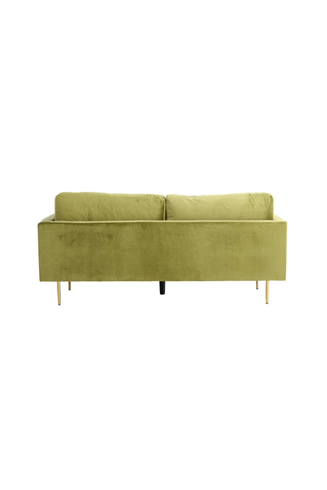 Boom 3 - Sitzer Sofa - grün/Polyester - Samt - 3 - Sitzer Sofas - ALVAHOME