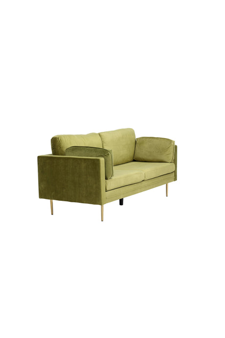 Boom 3 - Sitzer Sofa - grün/Polyester - Samt - 3 - Sitzer Sofas - ALVAHOME